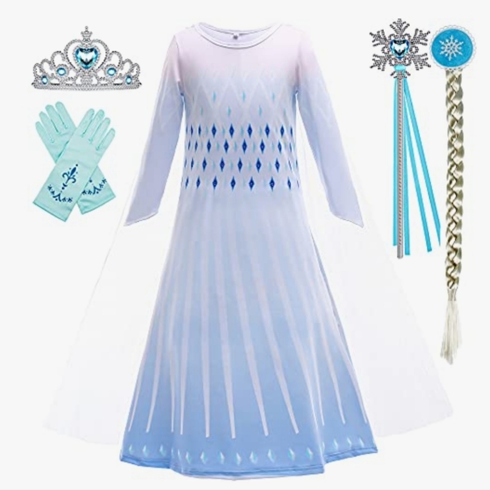 Elsa Frozen 2 Costume Size 6-7 Yrs